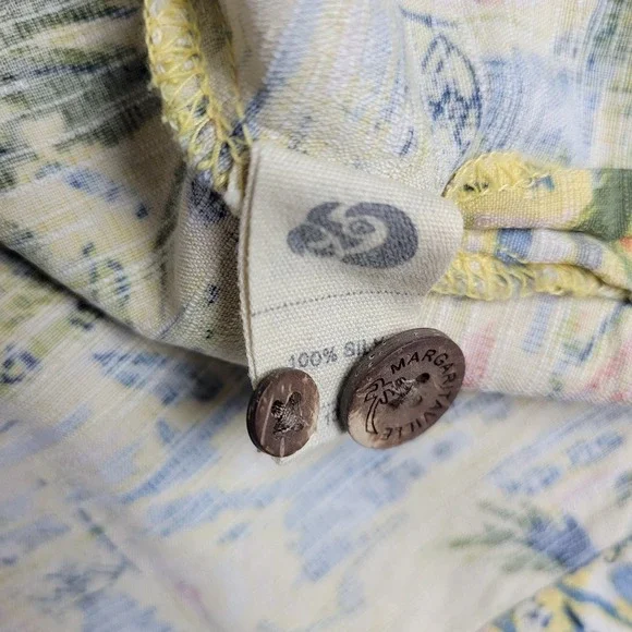 Margaritaville Mens XL Multicolor AOP Floral Hawaiian Button Up Short Sleeve - Picture 5 of 6